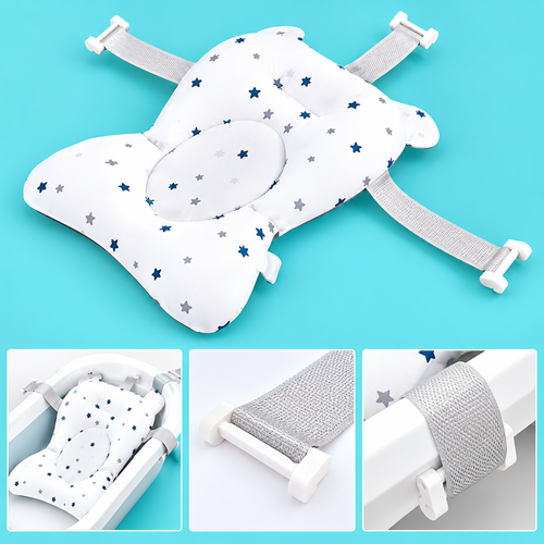 Baby Bath Support Cushion with Star Pattern